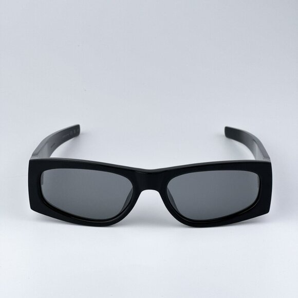 Saint Laurent SLM140/F 002 BRAND NEW Sunglasses Black Grey Silver Mirror Unisex main image 9